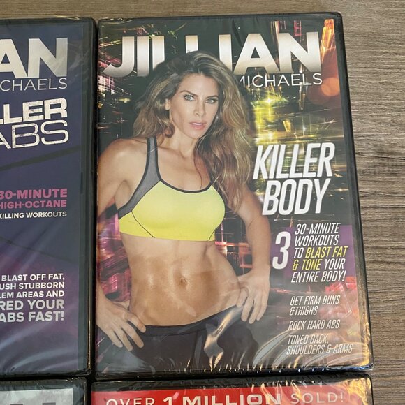 Lot of 6 Jillian Michaels Exercise Workout DVDs Killer Cardio Ripped in 30 Abs - Picture 5 of 10